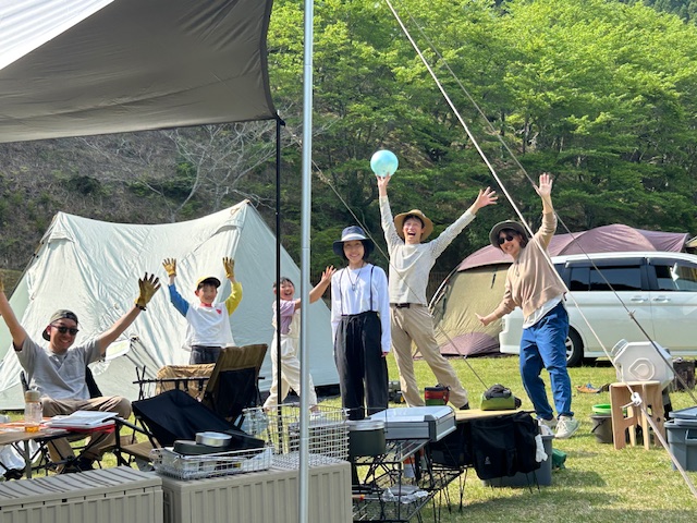 GW前半：二王公園キャンプ場 オートサイト大好評！